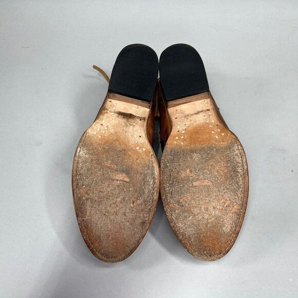 Free Bird JoJo Ankle Boots Women's Size 7 Brown Leather Western Aztec Booties - Picture 8 of 11